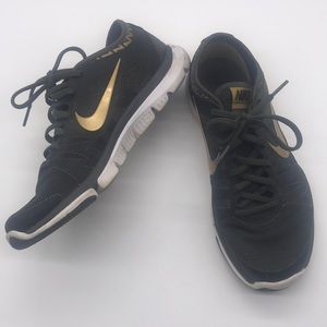 Nike Black & Gold Flex Supreme TR3 Training Shoe